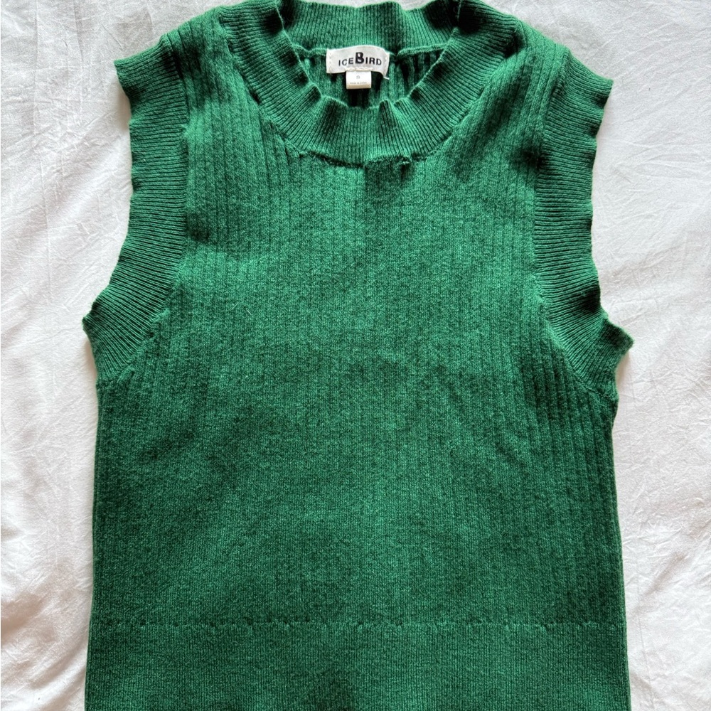 Iceberg Vibrant Green Knit Top